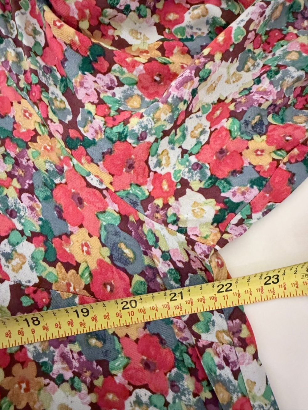 H&M Multicolor Floral Long Sleeve maxi Dress flowy romantic feminine L NWT - Picture 6 of 7